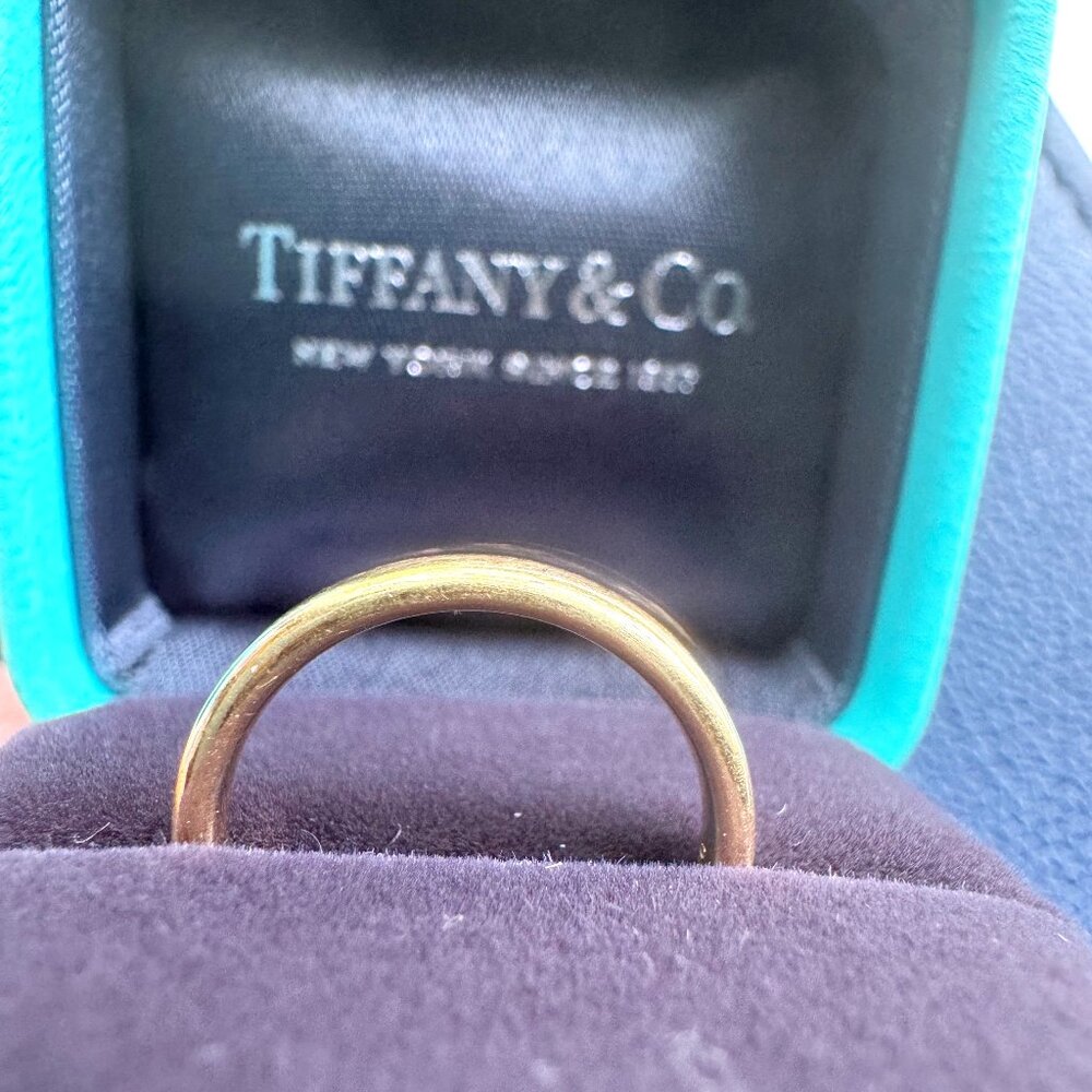 Tiffany & Co. Forever 18K Yellow Gold Band, 2.5mm — Size 3.5